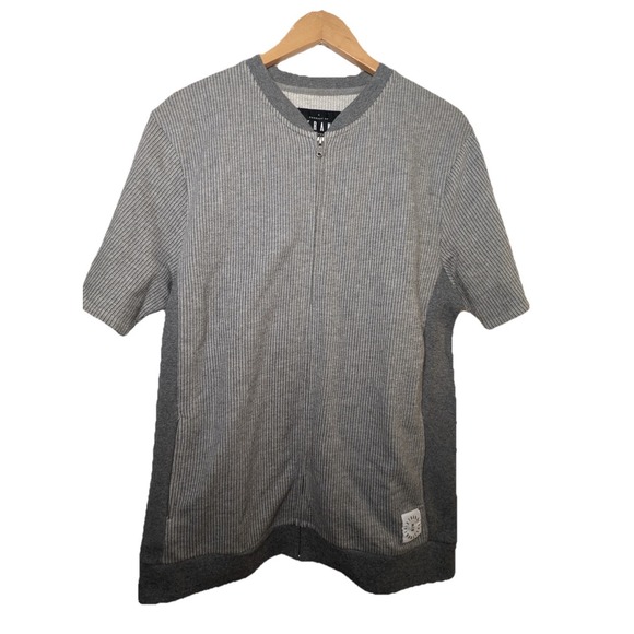 C&C California Other - NEW $88 Strand California Full Zip Up‎ Men's Shirt Size Medium Grey Preppy